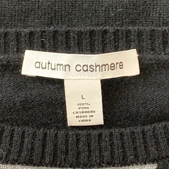 Autumn Cashmere Black/White Buffalo-Check Sweater - Picture 6 of 6